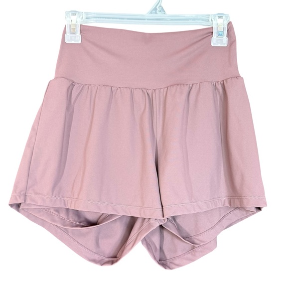 Vuori Performance Dream Knit Rose Mauve High Rise Lined Shorts Women’s Size S - Picture 6 of 13